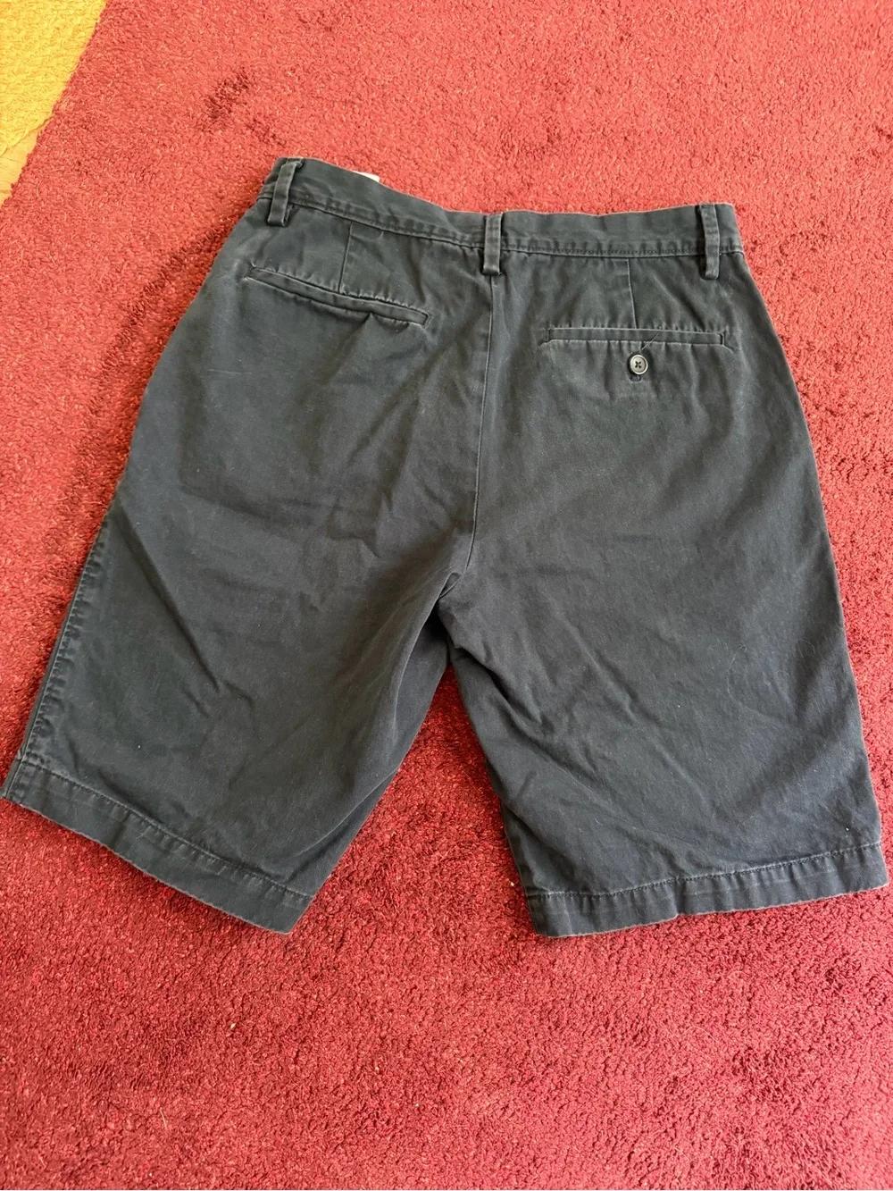 Banana Republic Navy Charcol Flat-Front Chino Shorts